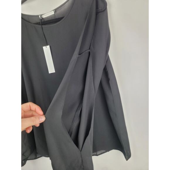 Three Eighty Two Revolve Women's Kyle Split Sleeve Long Sleeve Black Size M - Picture 5 of 10